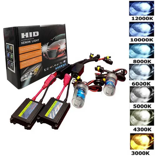 2X bombillas de faros de coche HID xenón 12V 55W luz de balasto H4 H1 H3 H7 H11 9005 9006 880 Kit 3000K 4300K 6000K 8000K 12000k lámpara