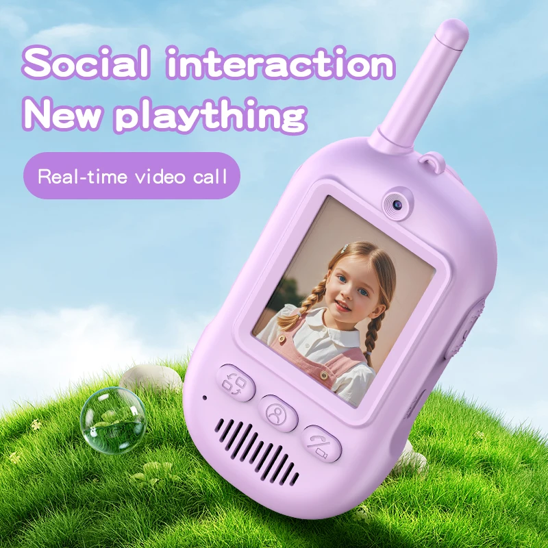 Video intercomunicador al aire libre juguete educativo interactivo inalámbrico de larga distancia dibujos animados juguete para regalo para niños
