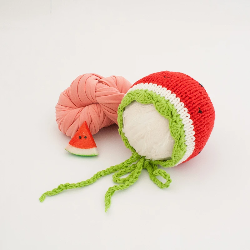 Watermelon Hat Doll Set Newborn Baby Photography Baby Photography Little Flying Props Childrens Theme Series  зонт пляжный