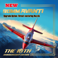 FMSRC RC Airplane 90mm Avanti Ducted Fan EDF Jet 6ch with Flaps High Speed Giant Model Hobby Plane Aircraft Avion PNP New