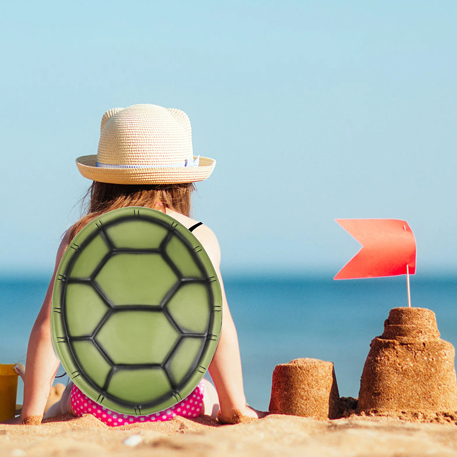 

5pcs Turtle Shell Props Durable EVA Halloween Costume Toddler Party Accessories Simulated Tortoise Shells Decorative