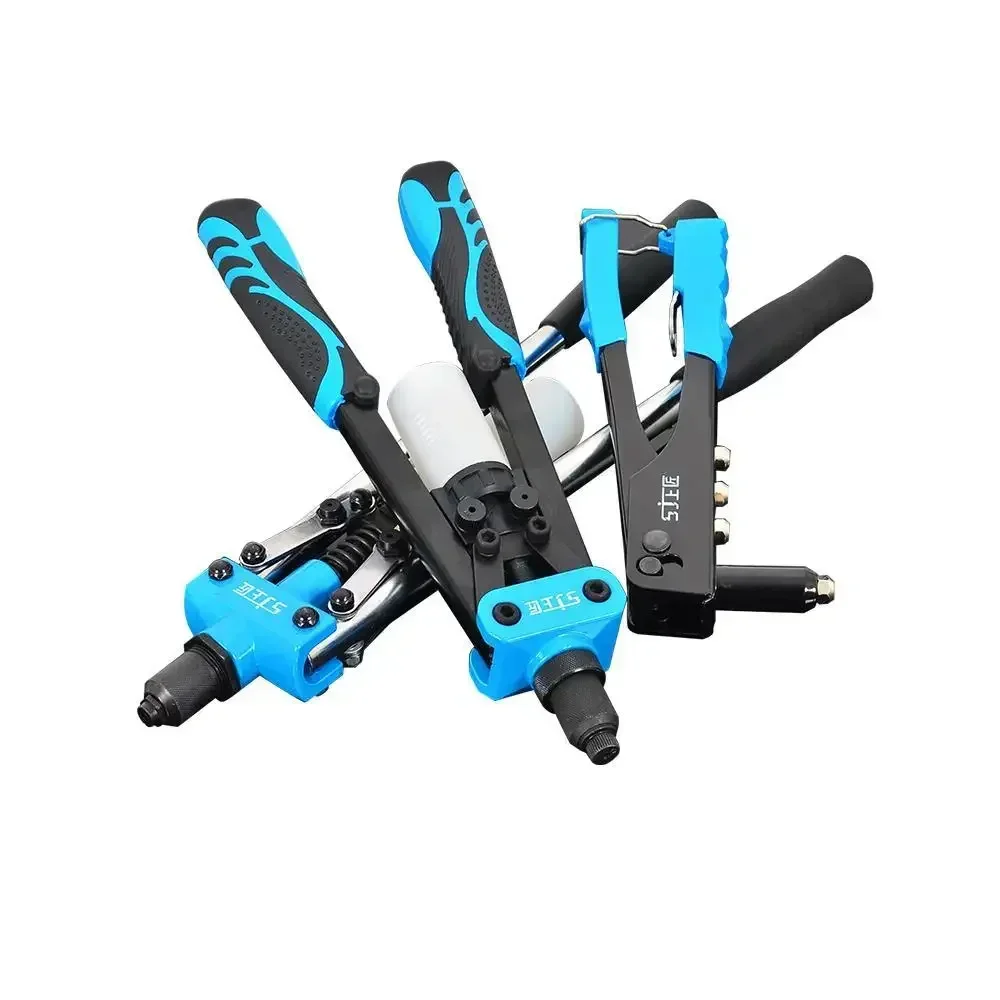 Heavy Duty Hand Riveter Gun with Dual Handles for Effortless Riveting and Pulling C