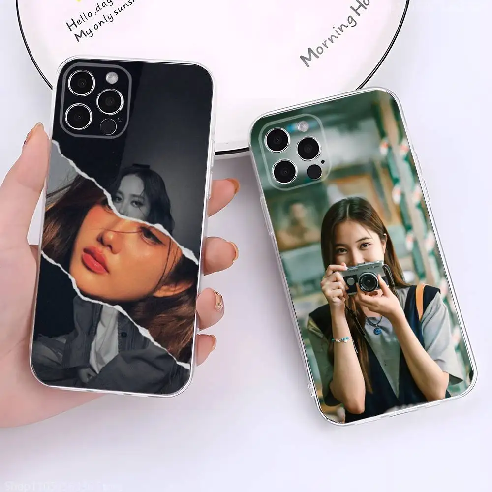 

Actress Model Freen S-Sarocha Phone Case For iPhone 17,16,15,14,13,12,11 Pro,Max,Plus,X,XS,XR,SE4,E Mini Transparent Soft Cover