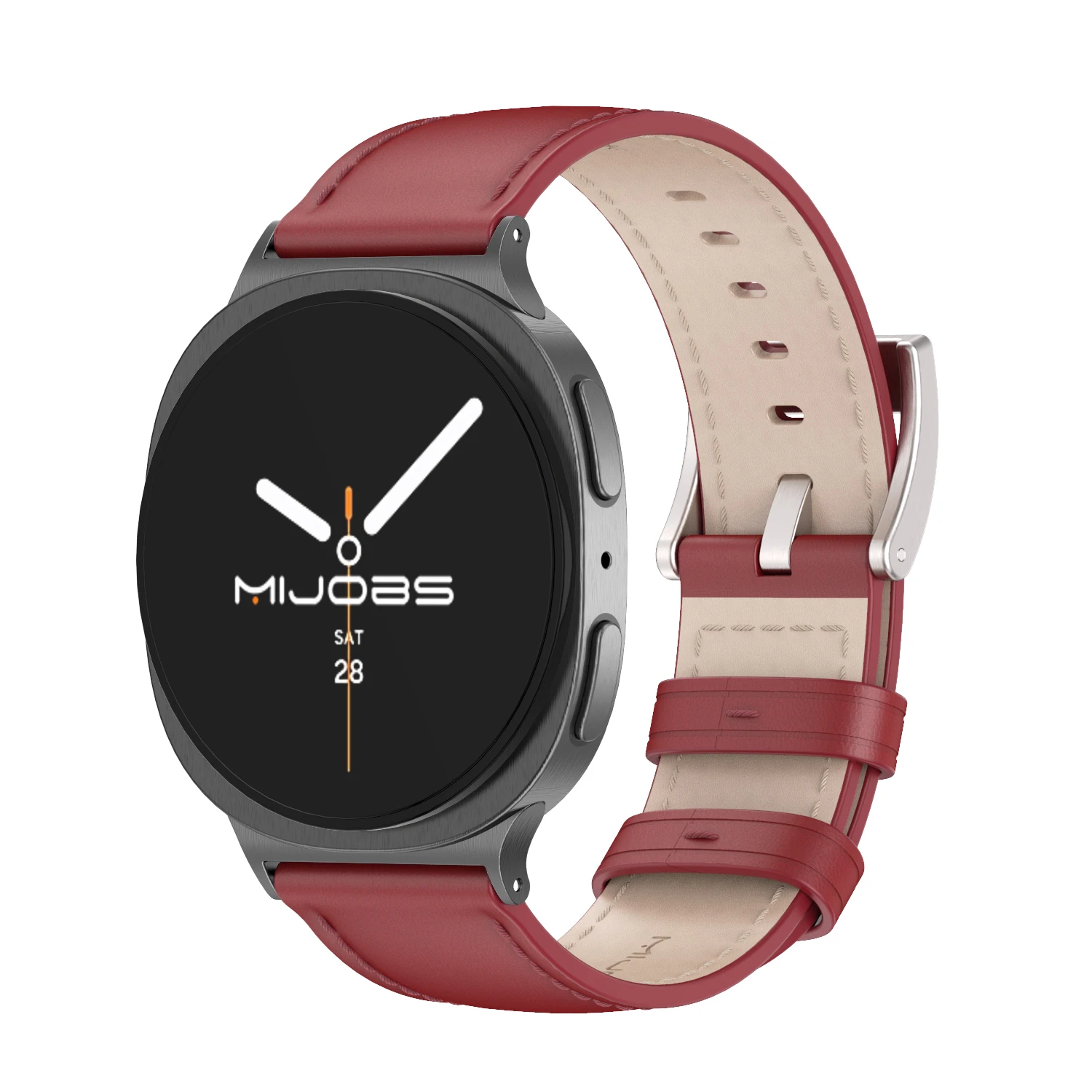 حزام لساعة سامسونج الذكية 8 لساعة سامسونج 8 سوار معصم من الجلد الطبيعي لملحقات ساعة سامسونج 8