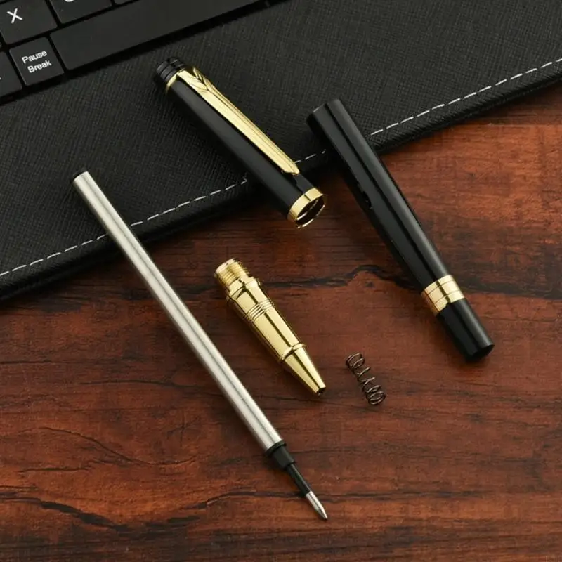 

Elegant Metal Body Retractable Gel Pen Comfortable Writing Tool For Office Meetings Daily Note F19E