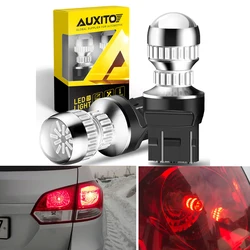 AUXITO 2Pcs Car Brake Stop Light LED Bulbs T20 7443 W21/5W LED Red Auto Tail Rear Lamp for Audi BMW F20 Toyota Corolla Hyundai