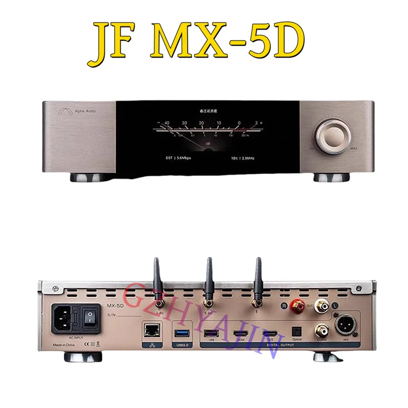 JF MX-5D Digital Turntable Serial Player, HiFi streaming de mídia, Reprodução Digital, área de trabalho, DSD512, AK4493, Novo