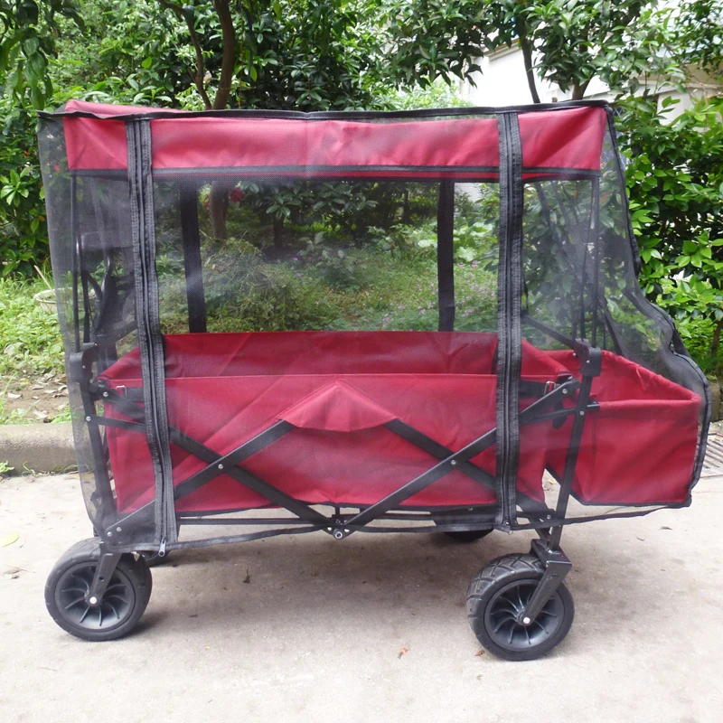 Bike Trailer Mosquito Mesh Baby Stroller Cover Accessory Camping Cart Mosquito Net