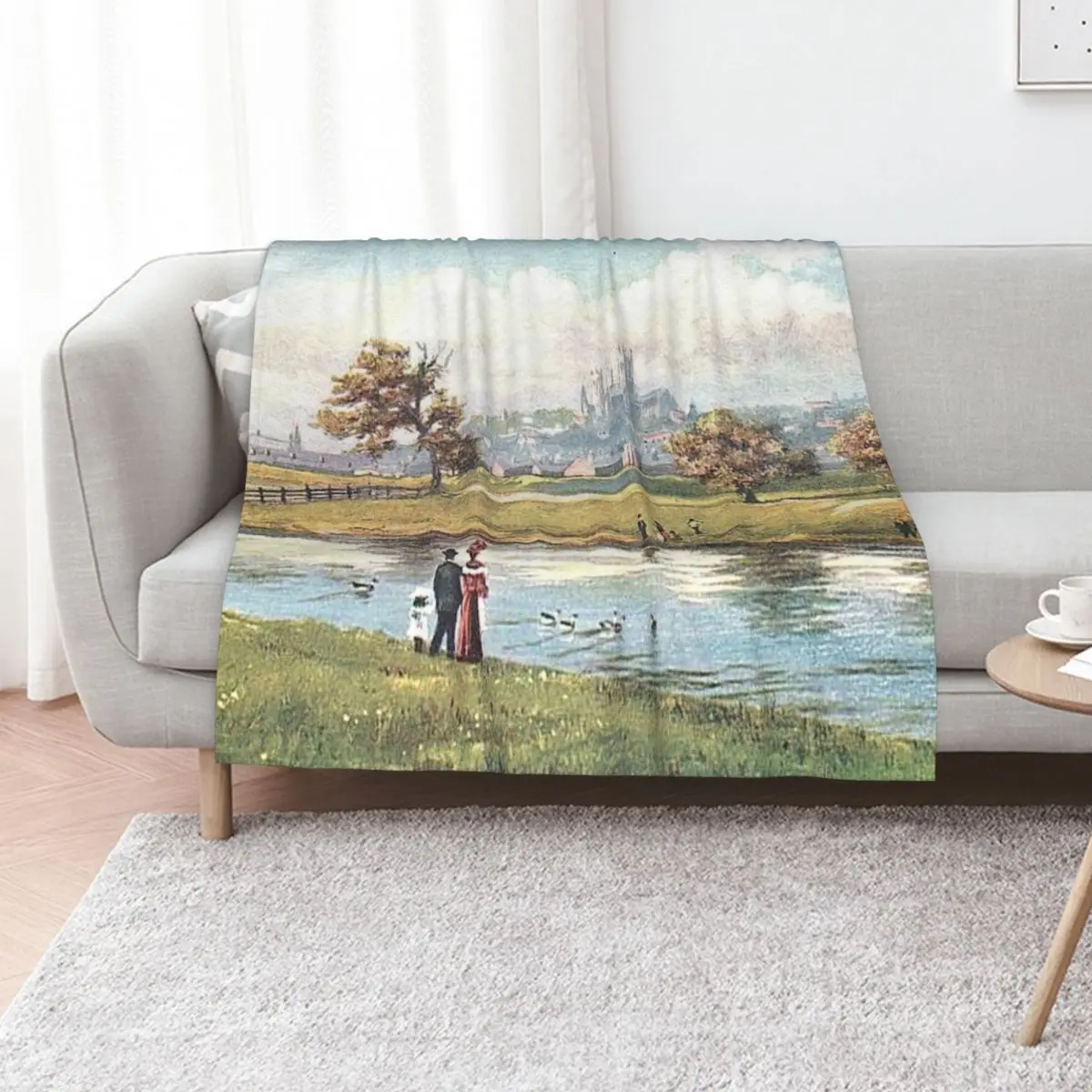 Lincoln from The River, Lincolnshire, England Throw Blanket Luxury Beautifuls Flannel Custom For Decorative Sofa Nap Blankets