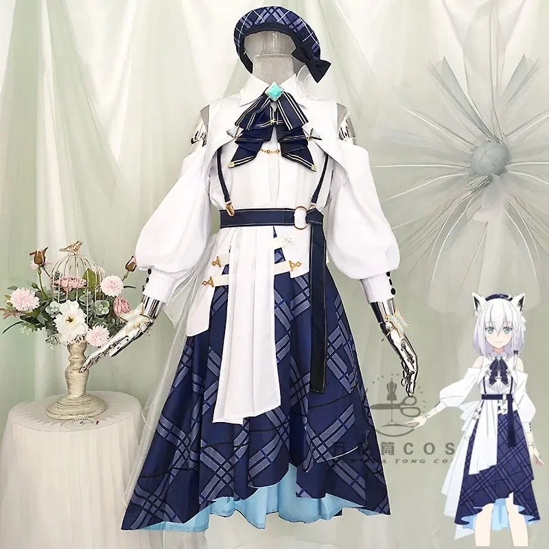 Hakui Koyori Houshou Marine Cosplay Costumes Blue Journey Vtuber Cosplay Dress Anime Clothing Halloween Uniforms Custom Made