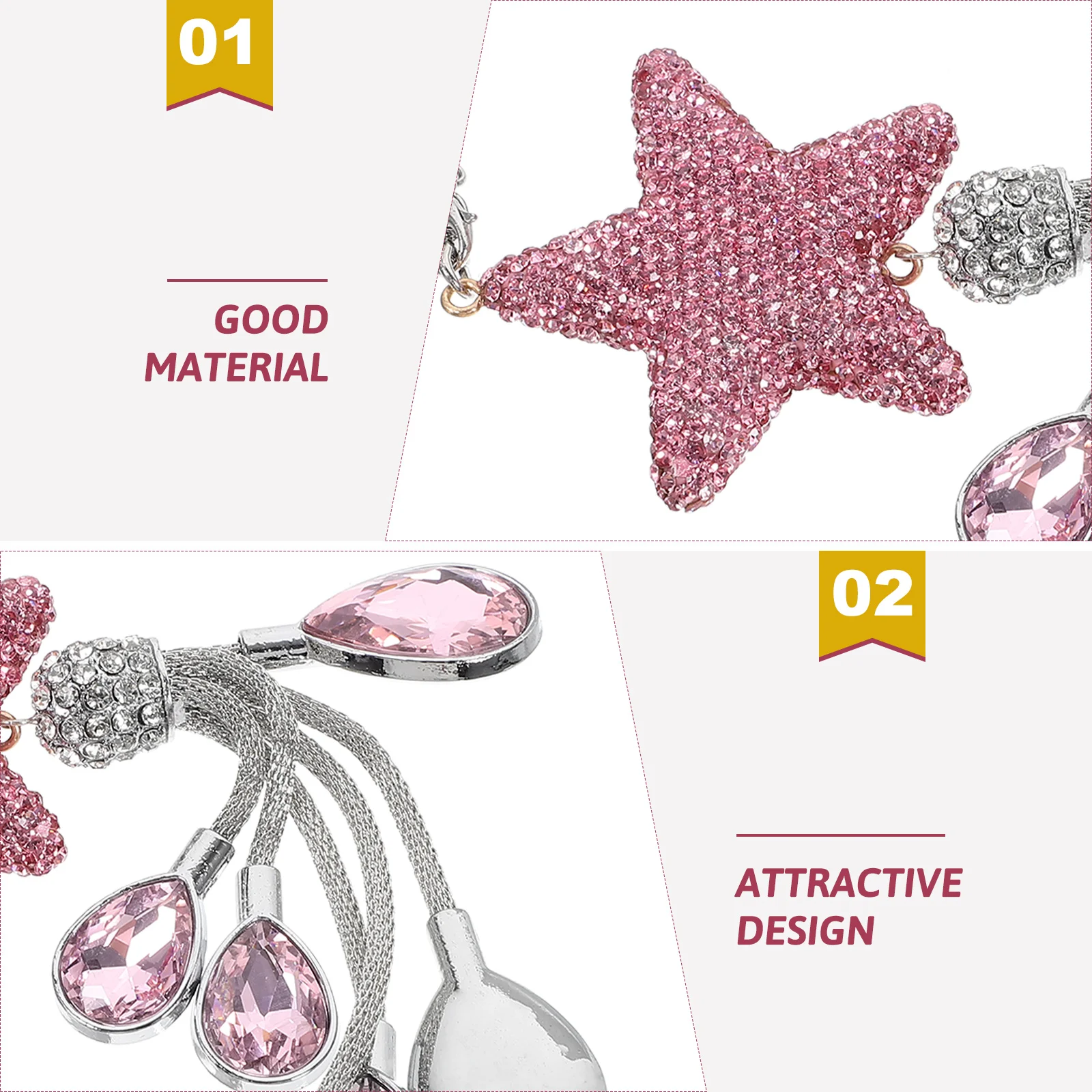 

Car Rear View Mirror Decoration Automobile Rearview Pendant Charm Plastic Ornament Ornaments