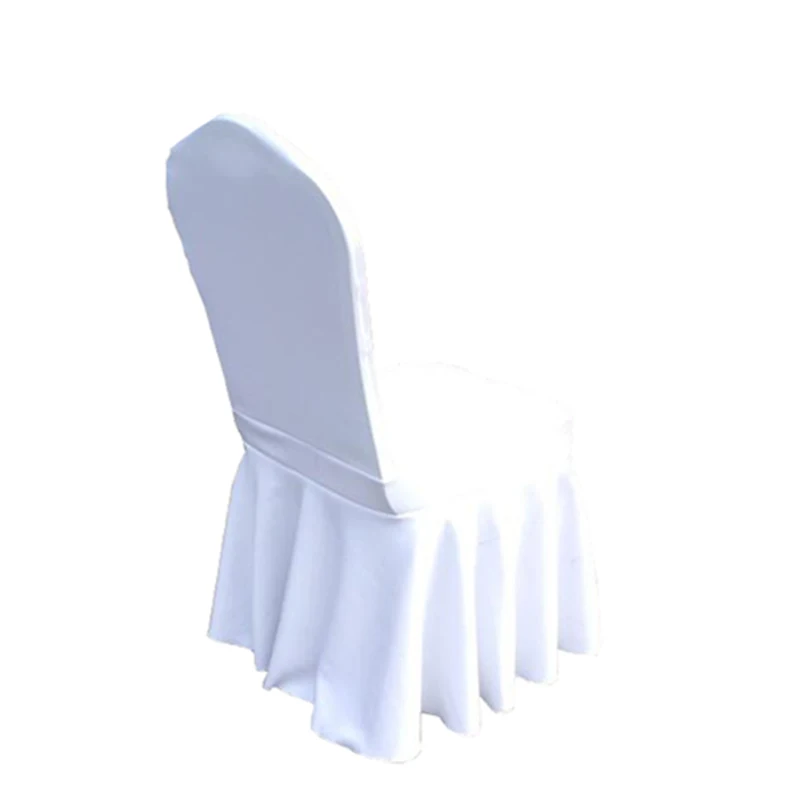 100PCS Universal Stretch Spandex 3D Spacer Fabric Chair Cover Wedding Party Banquet Hotel Scuba Knitting Fabric Chair Cover