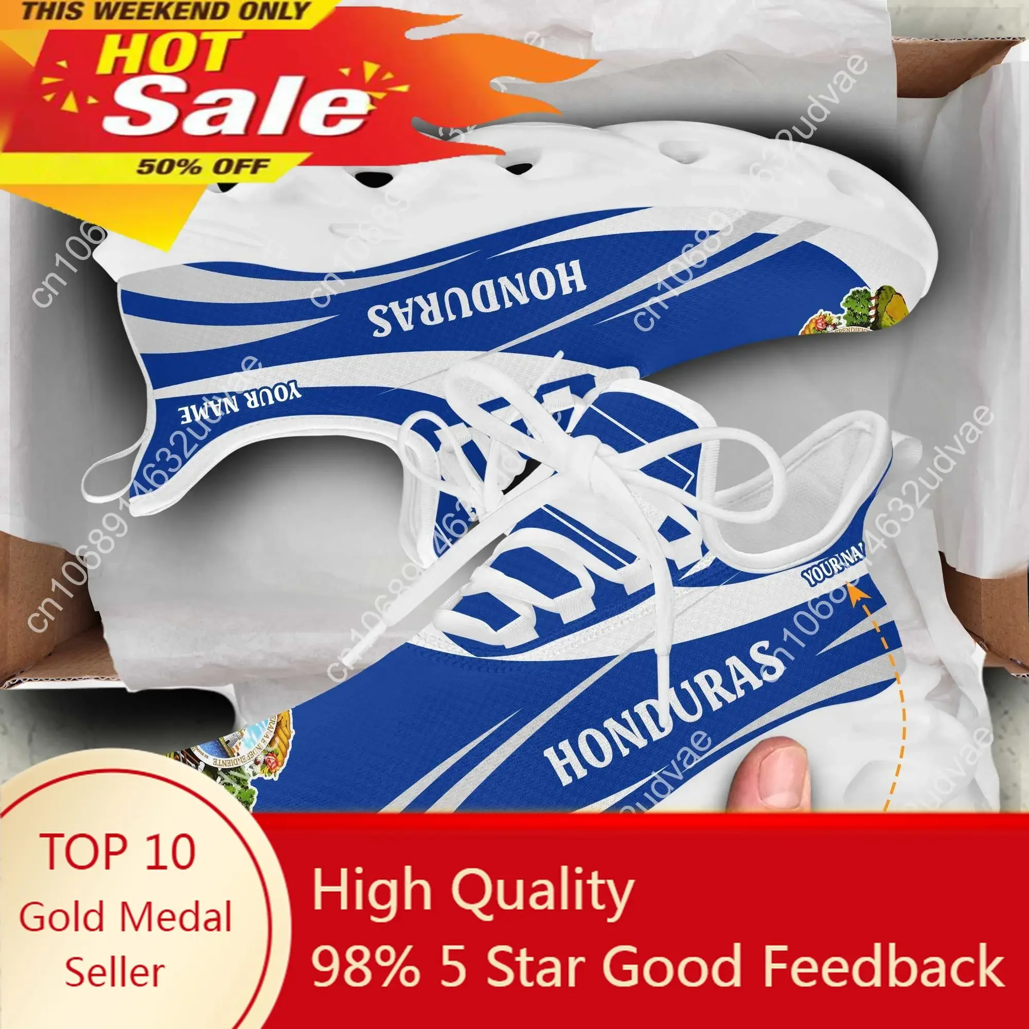 

Men Blade Running Shoes Honduras Flag Printed Breathable Sneakers Shoes Fashion Antiskid Casual Sports Shoes Training Zapatillas