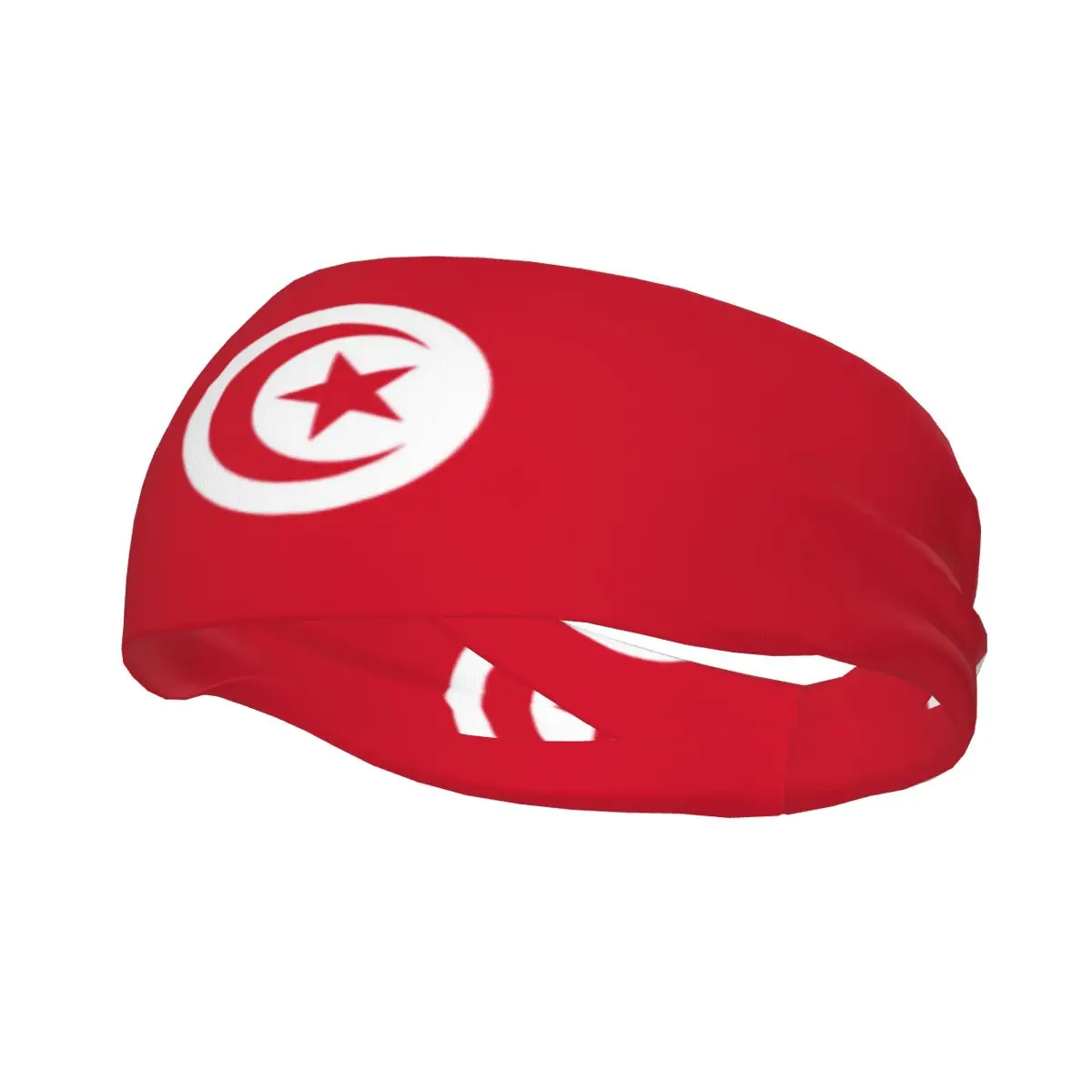 Headband Tunisia Flag Headwrap Hairband for Tennis Gym Fitness Headwear Hair Accessories