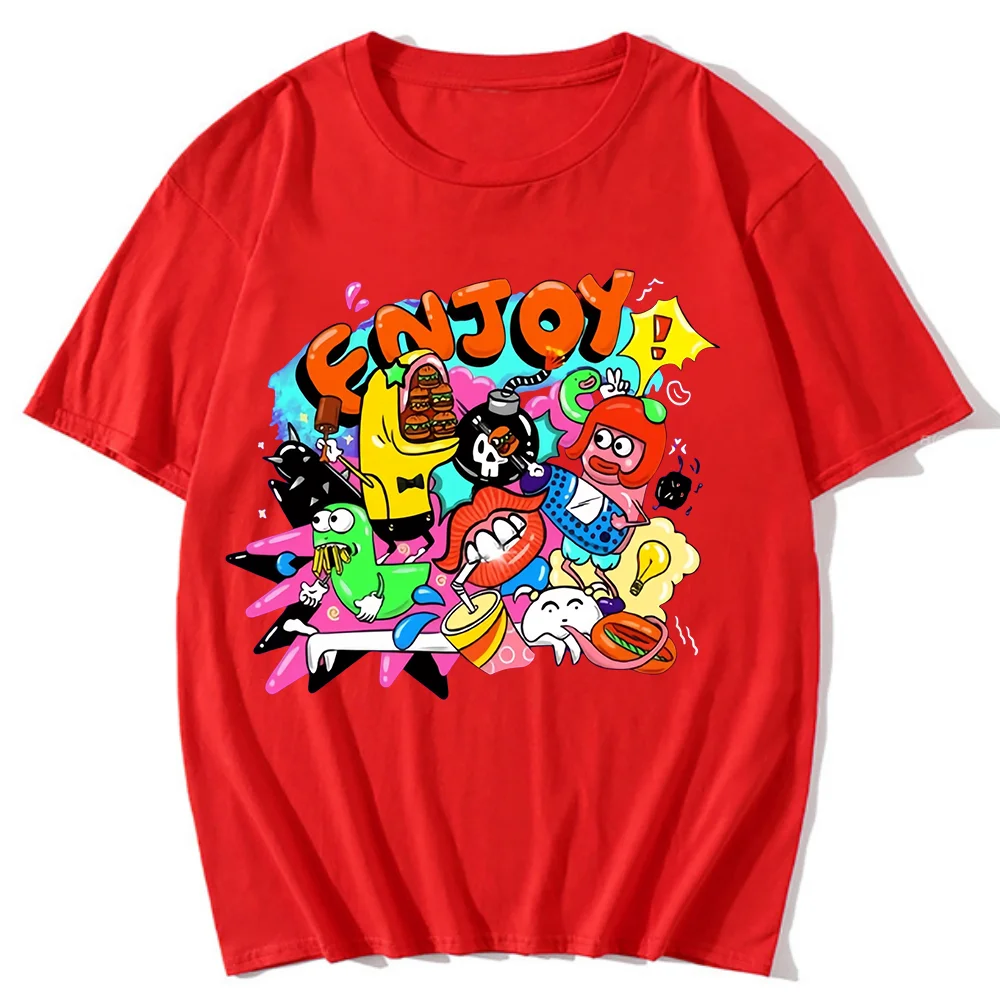 

y2k Enjoy футболка kawaii Original Graphic ropa de mujer мужская женская одежда Минималистичный мужской женский Kpop нейтральный повседневный топ подходит