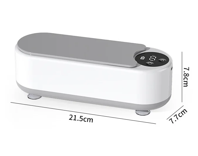 1pc Portable USB Rechargeable Jewelry Cleaner with Soundwave Technology, 360° Rotation for Glasses, Watches, Dental Tools - Mul