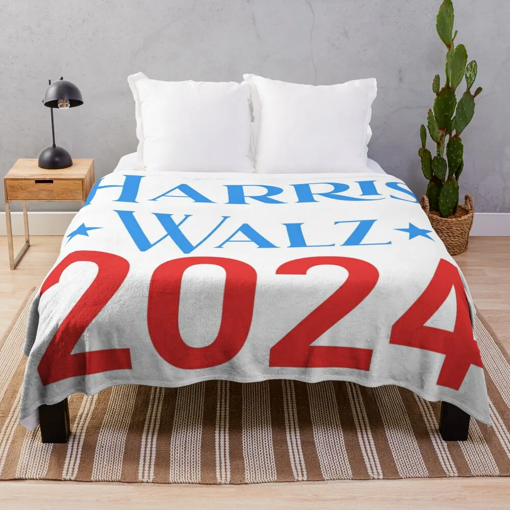 harris walz 2024 for united nation Throw Blanket Fashion Sofas Luxury Brand Stuffeds Sofa Blankets