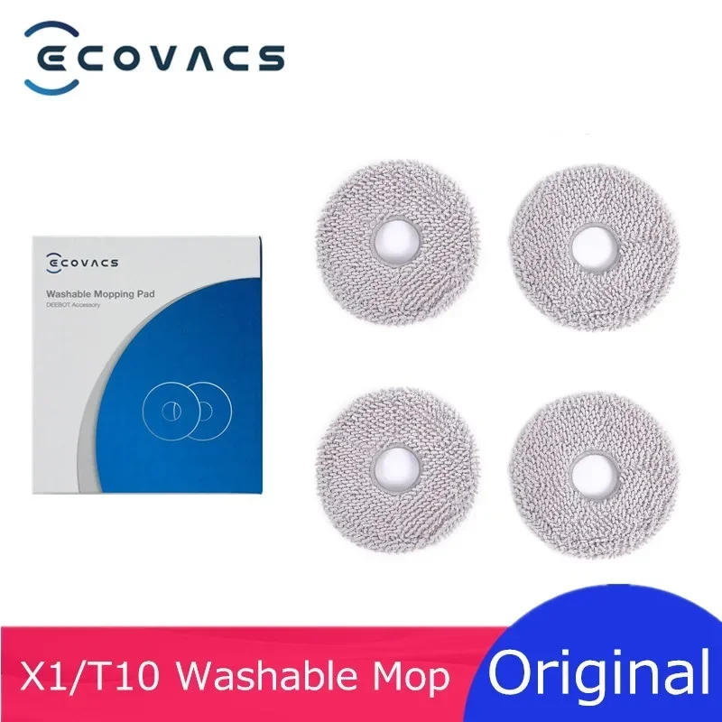 ECOVACS Deebot T20 PRO Original Washable Mopoing Pad for X1 OMNI / T10 Omni / Turbo Robot Vacuum Cleaner Spare Accessory Parts for xiaomi roidmi f8 pro nex x20 x30 serise s2 vacuum cleaner accessory hepa filter replacement spare part