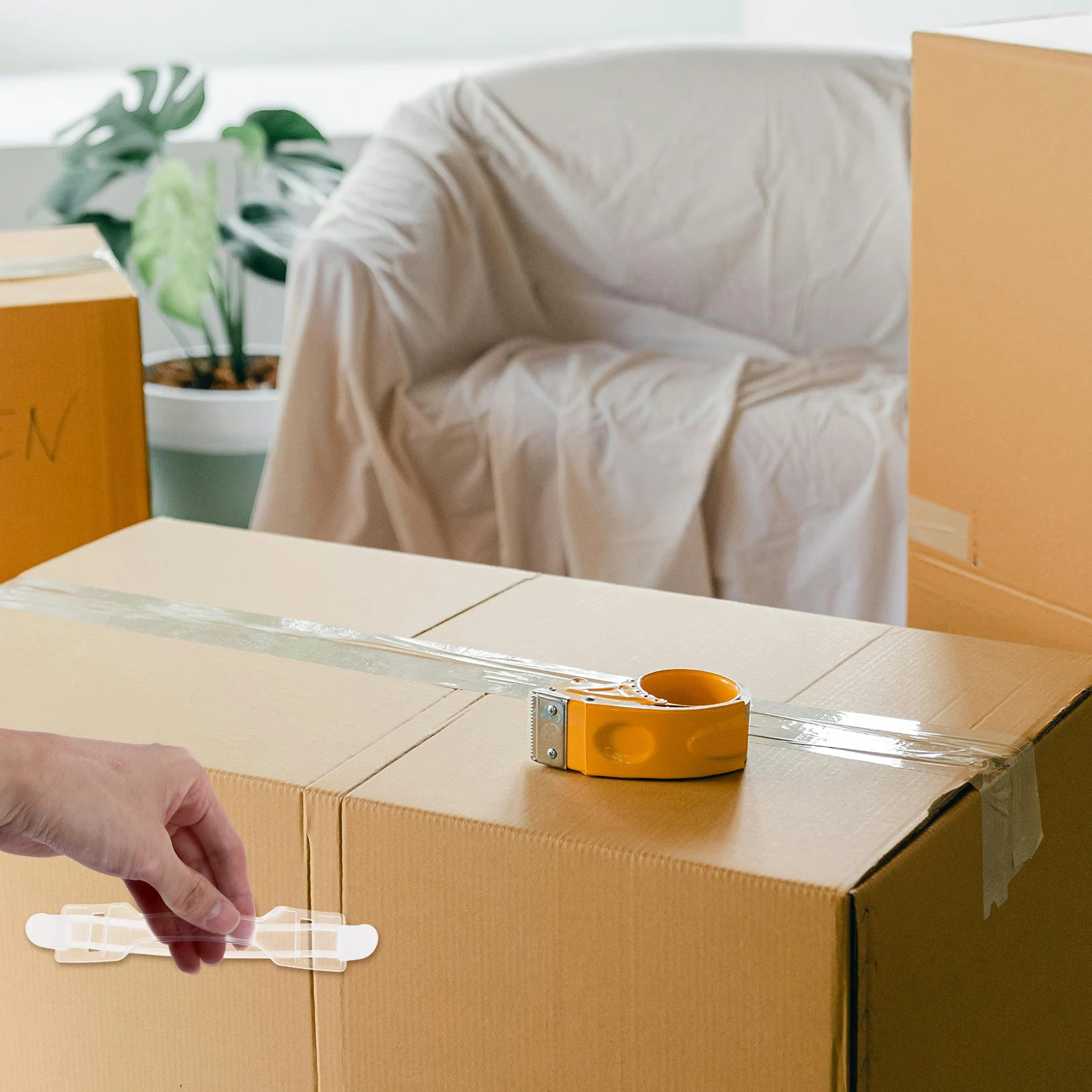

30 Pcs Handle Pastry Box Boxes Plastic Carry Straps for Heavy Items Carton Handles Moving Packing Carrying Objects Cardboard