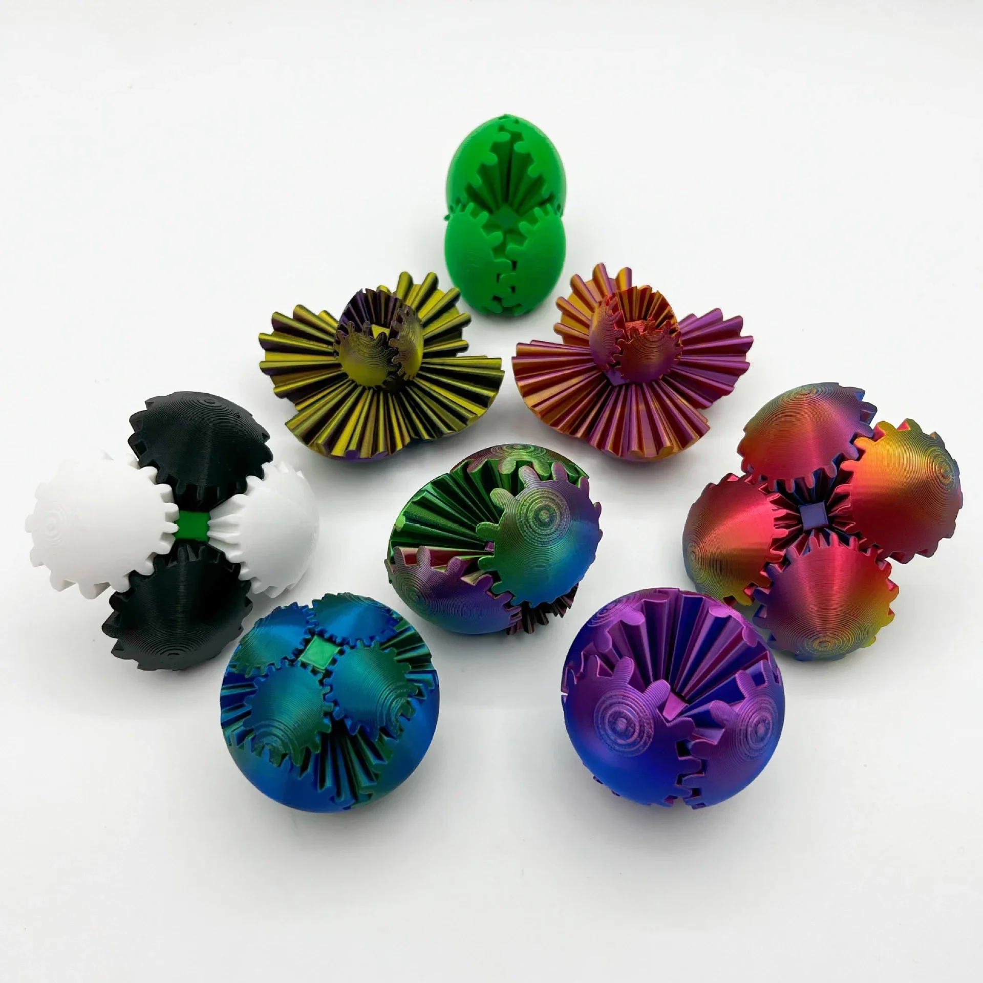 

8cm EDC Funny Pocket Spin Gear Ball Toys Finger Toys Creative Gifts for Child Release Deformable Ball