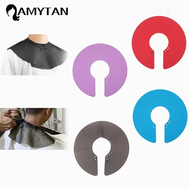 

Pro Hair Cutting Cape Shawl Neck Cape Wrap Collar Shield Waterproof Silicone Hairdressing Cape Hair Dye Neck Cloak Styling Tools