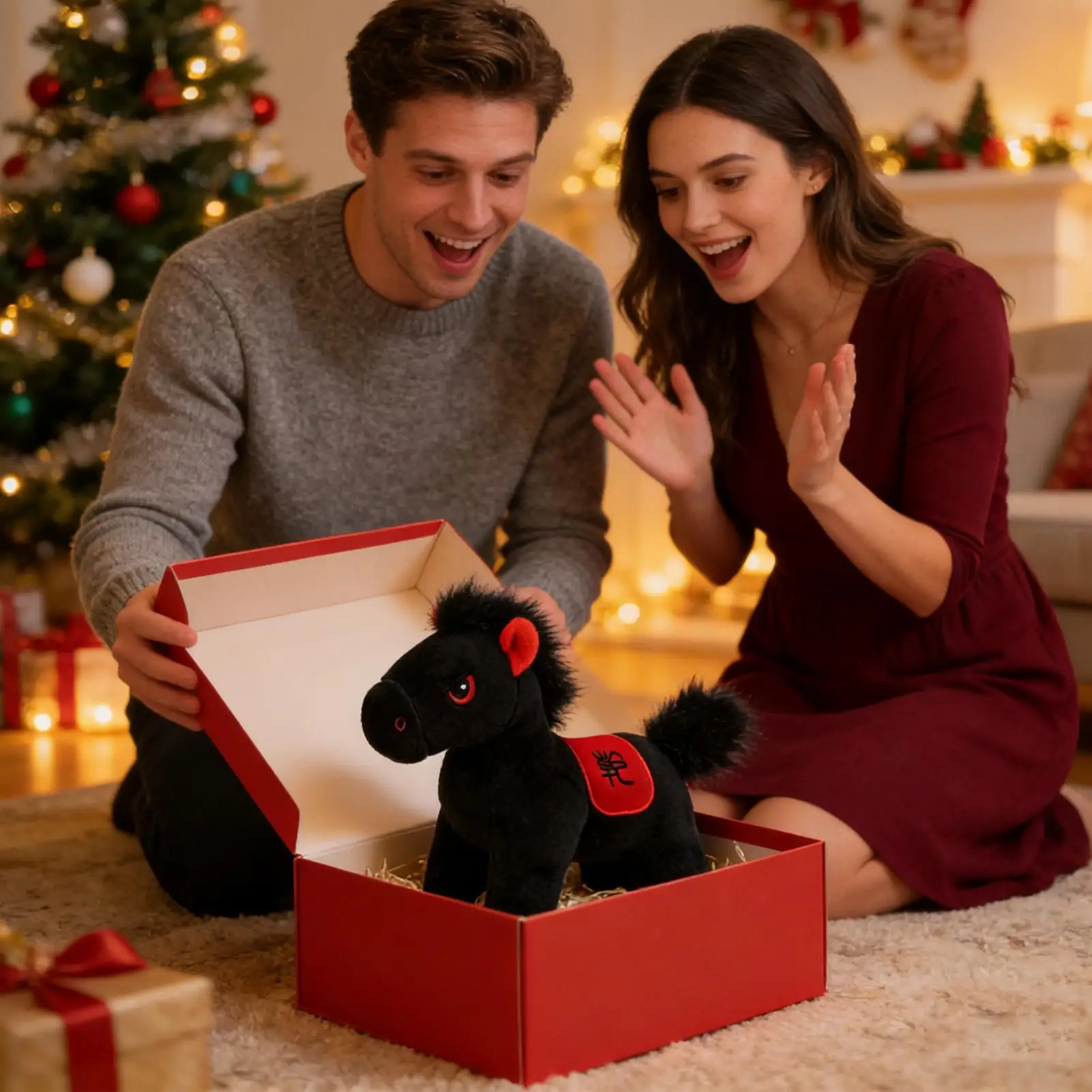 

Lucky Horse Plush Toy Pendant Year Of The Horse New Year Mascot Plush Doll Year of the Horse Plush 2026 Kids Gift Home Decor