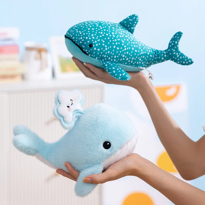 1pc 20cm adorável baleia brinquedos de pelúcia recheado animal macio baleia azul bonecas brinquedo kawaii para aniversário presente natal