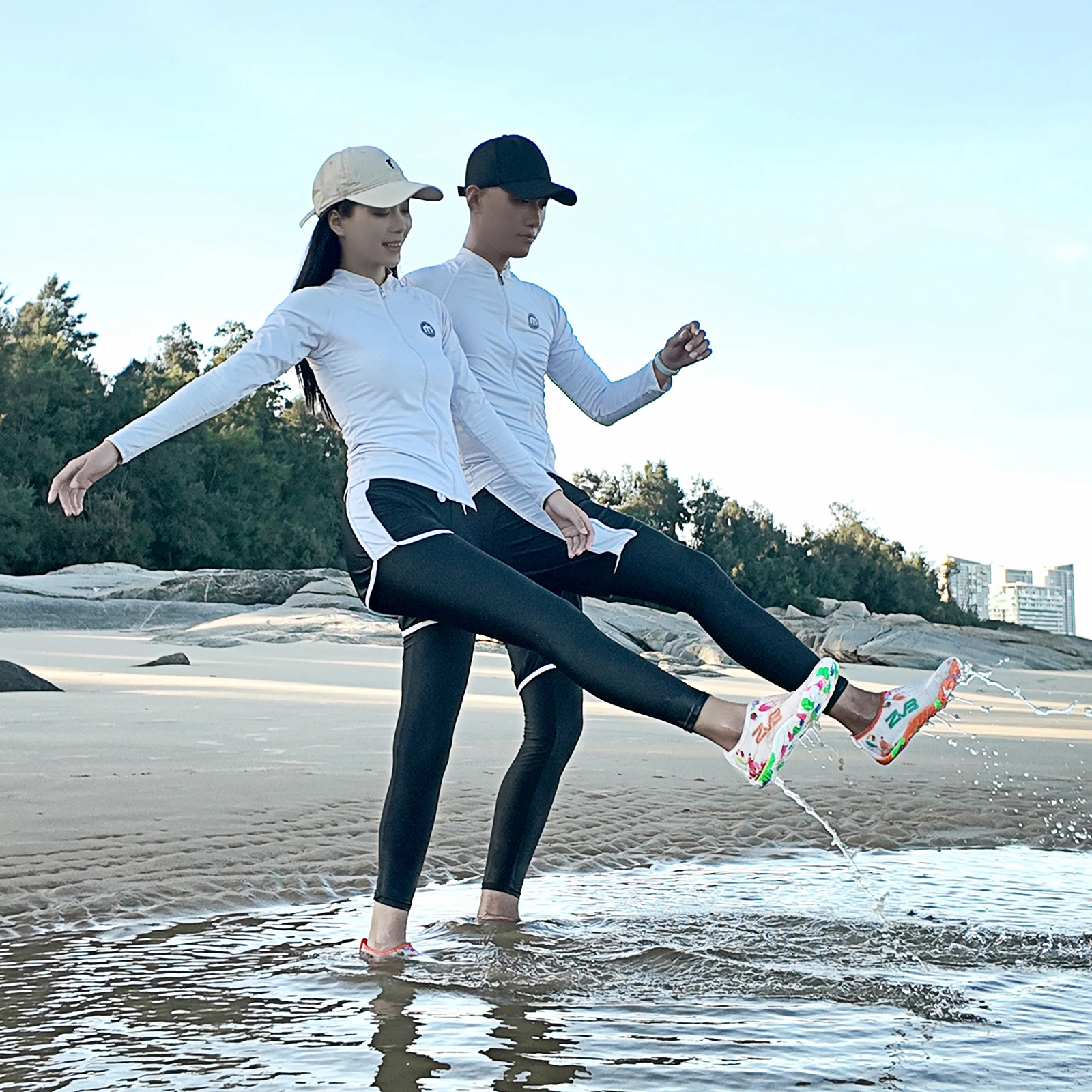 Men Women Barefoot Water Shoes Quick Dry Non-Slip Aqua Socks for Beach Swimming Diving Surfing Wading - Breathable Footwear