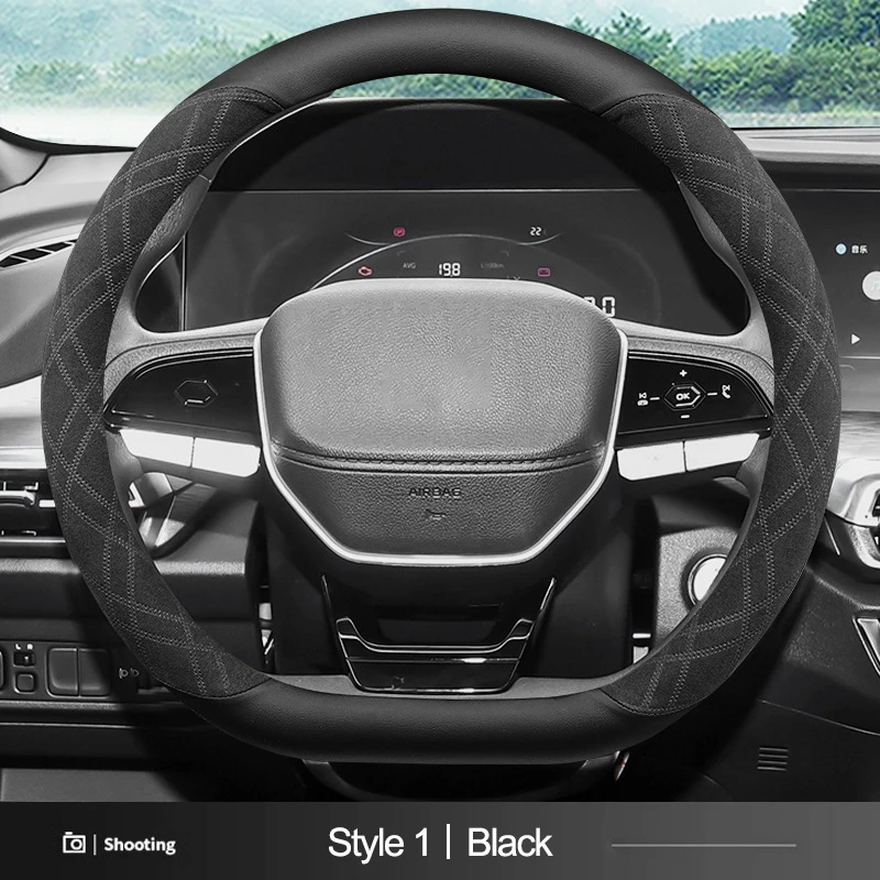 Car Steering Wheel Cover Wrap for Changan Chana CS35 PLUS 2018 - 2023 2024 D Type Steering-Wheel