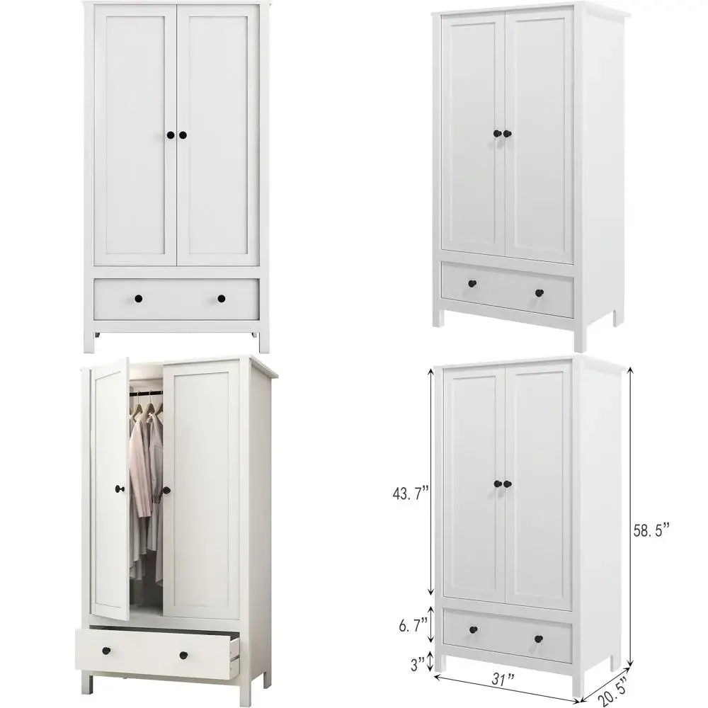 2 Door Wardrobe, Ar…