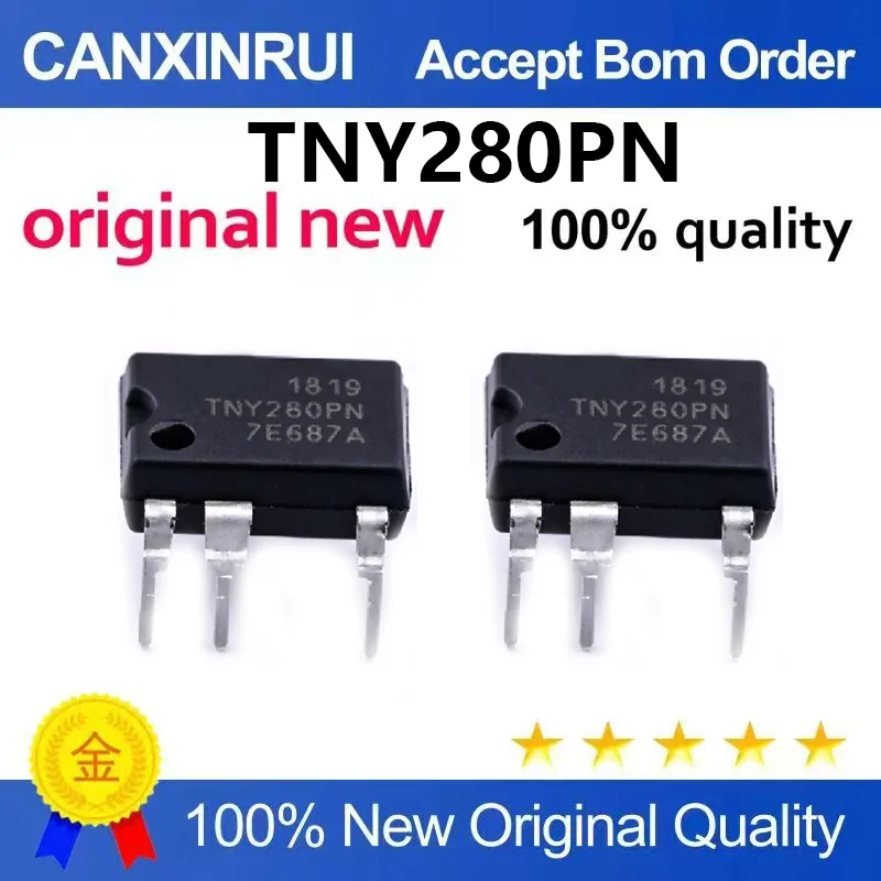 （5pcs-100pcs）Brand new original TNY280PN TNY280P silk screen TNY280PN package DIP-7 power management chip