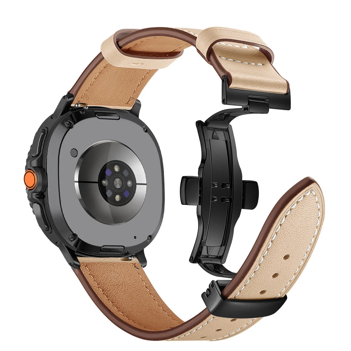 Premium-Lederarmband für Samsung Galaxy Watch 8 9 40mm 44mm Business-Armband für Galaxy Watch 8 Classic 46mm Smartwatch-Armband – Detail 11