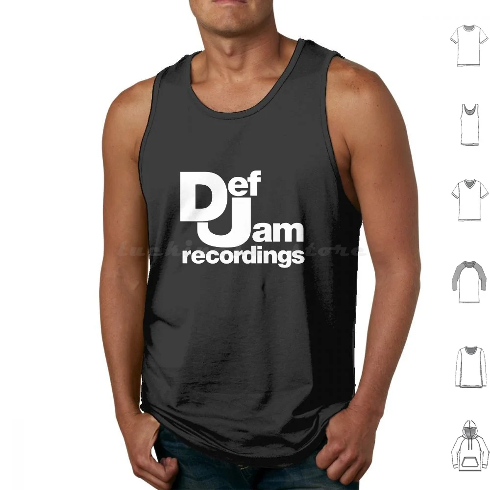 Registros simples Def Jam, camisetas sin mangas blancas, chaleco sin mangas, registros Def Jam, Hip Hop Def Jam, grabaciones Def Jam Def Jam