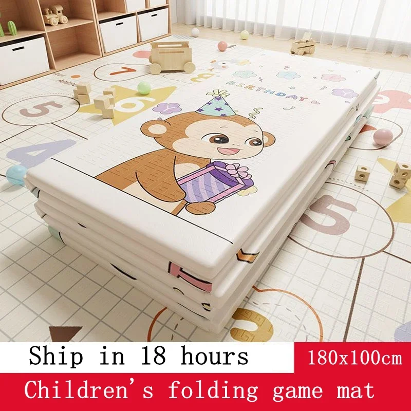 

Foldable Baby Play Mat Non-Toxic Educational Children's Carpet in The Nursery Climbing Pad Kids Rug Activitys Games Toys 180*100
