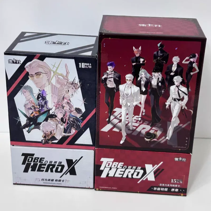 Novo genuíno para ser herói x convexo herói coleção de cartões acrílicos o que é um herói cartão animação anime periférico coletar brinquedo presente