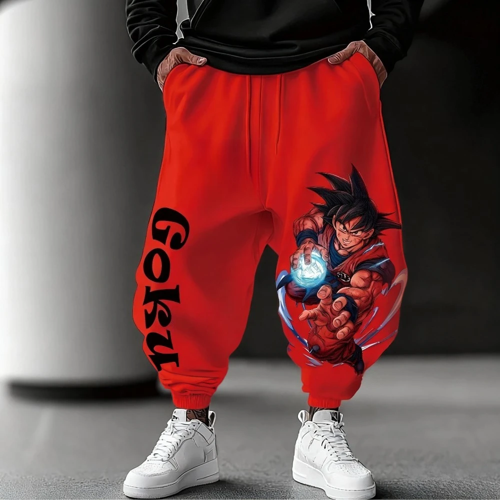 

Dragon Ball Genuine Animation Hand-painted Sweatpants 2025 Autumn/Winter New Loose Casual American Hip-hop Pure Cotton Trousers