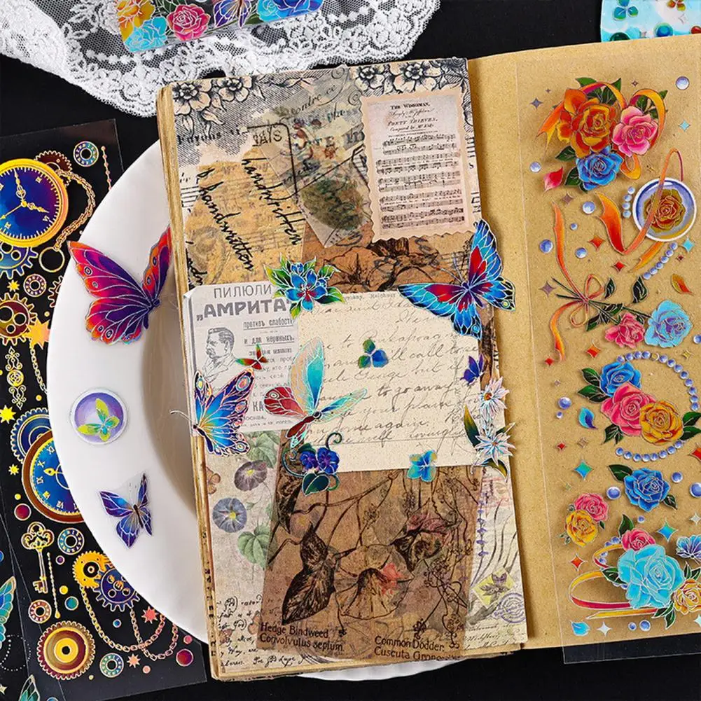 3Pcs Popular Decorative Sticker Sun-resistant Kids Sticker Self-Adhesive Stamping Decals Guitar Sticker  Decorative