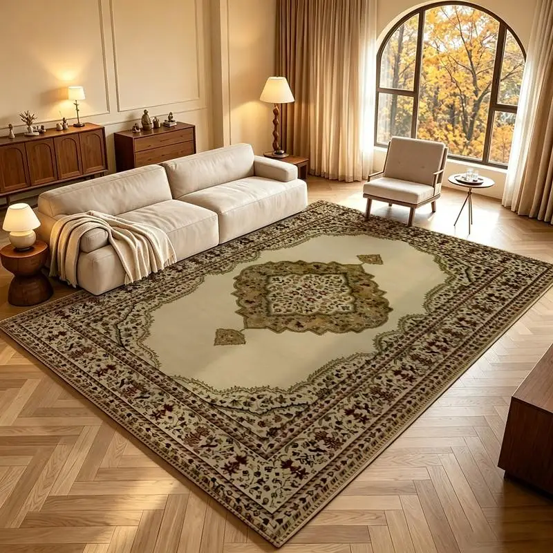 1 Piece Luxury Woven Traditional Orname Nt Persian-Style Area Rug, Soft Comfortable, All Season Suitable, lightweight Easy to Maintain, Home Decor, Room Decor, Living Room, Bedroom, Dining Room, Winter, Autumn