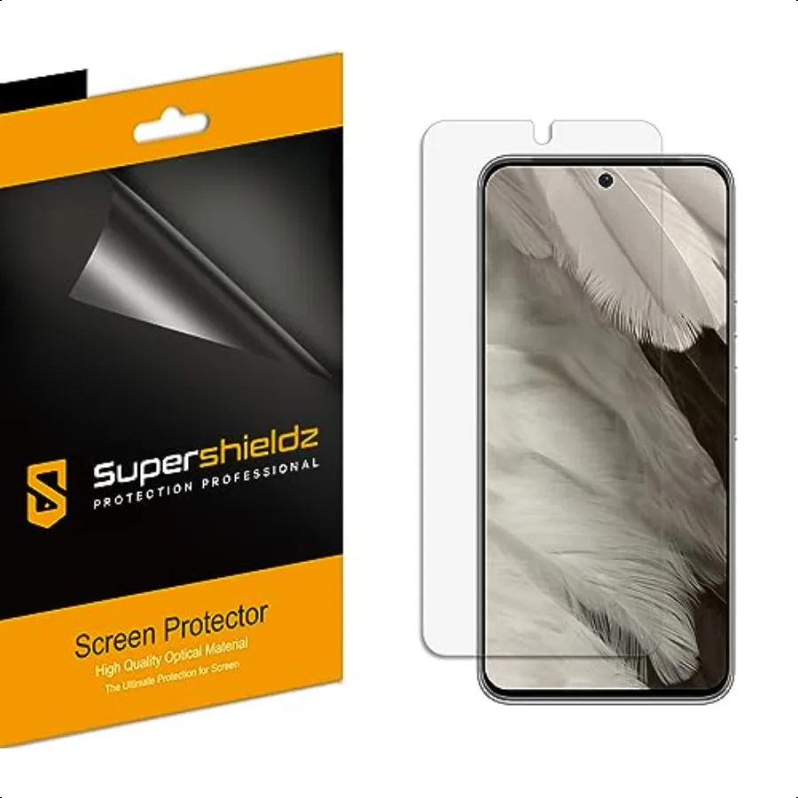 ershieldz, 3 упаковки, предназначенные для Google Pixel 8, защитная пленка высокого разрешения, прозрачный экран (PET)