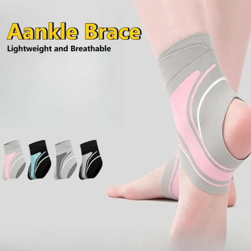 1PC Breathable Gel Ankle Protection, Adjustable Velcro for Sports Ankle Protection, Suitable for Running, Yoga, and Cycling