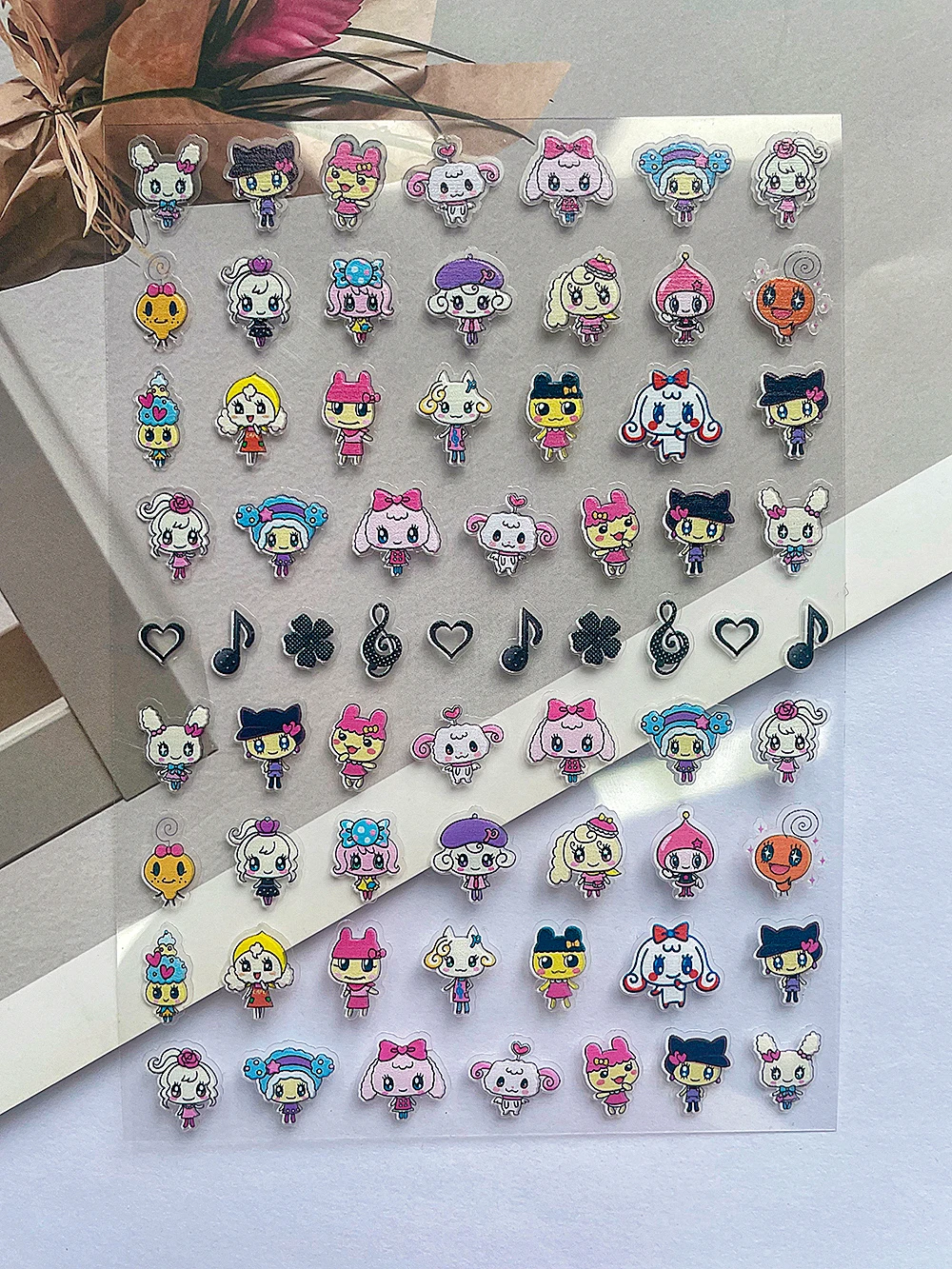 سوبر ميني Kawaii ملصق السلع ملصقات مسمار الفن Ins Stytle Diy أنماط مقاوم للماء حالات الهاتف كوب ماء ملصقات للتخصيص