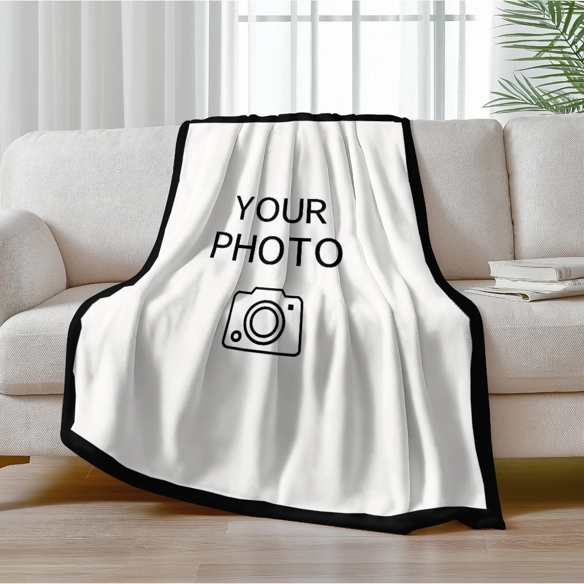 1pc Personalized Picture and Text Customized Blankets, Gift Blankets Tailored for Children, Parents, Lovers, and Friends