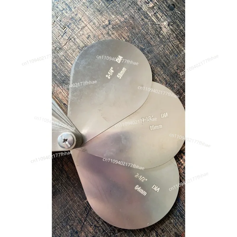 Stainless Steel Rope Groove Gauge 1/4 Diameter1/2 Pulley  Can Be Customized 6.5-64 R  Diameter Profile Sample