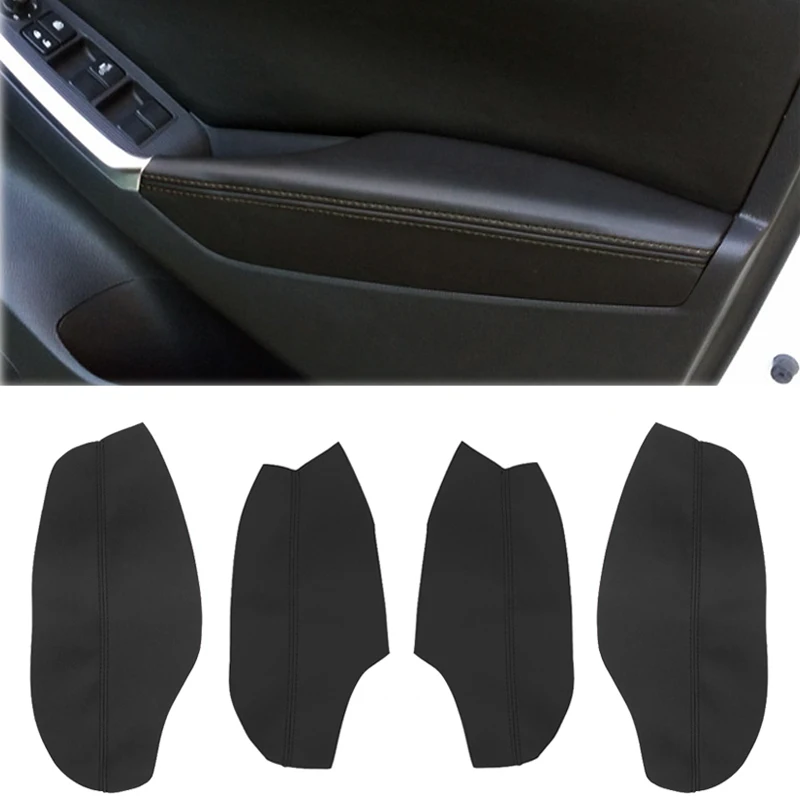 

For Mazda CX-5 2012 2013 2014 2015 Car Door Panel Armrest Microfiber Leather Cover
