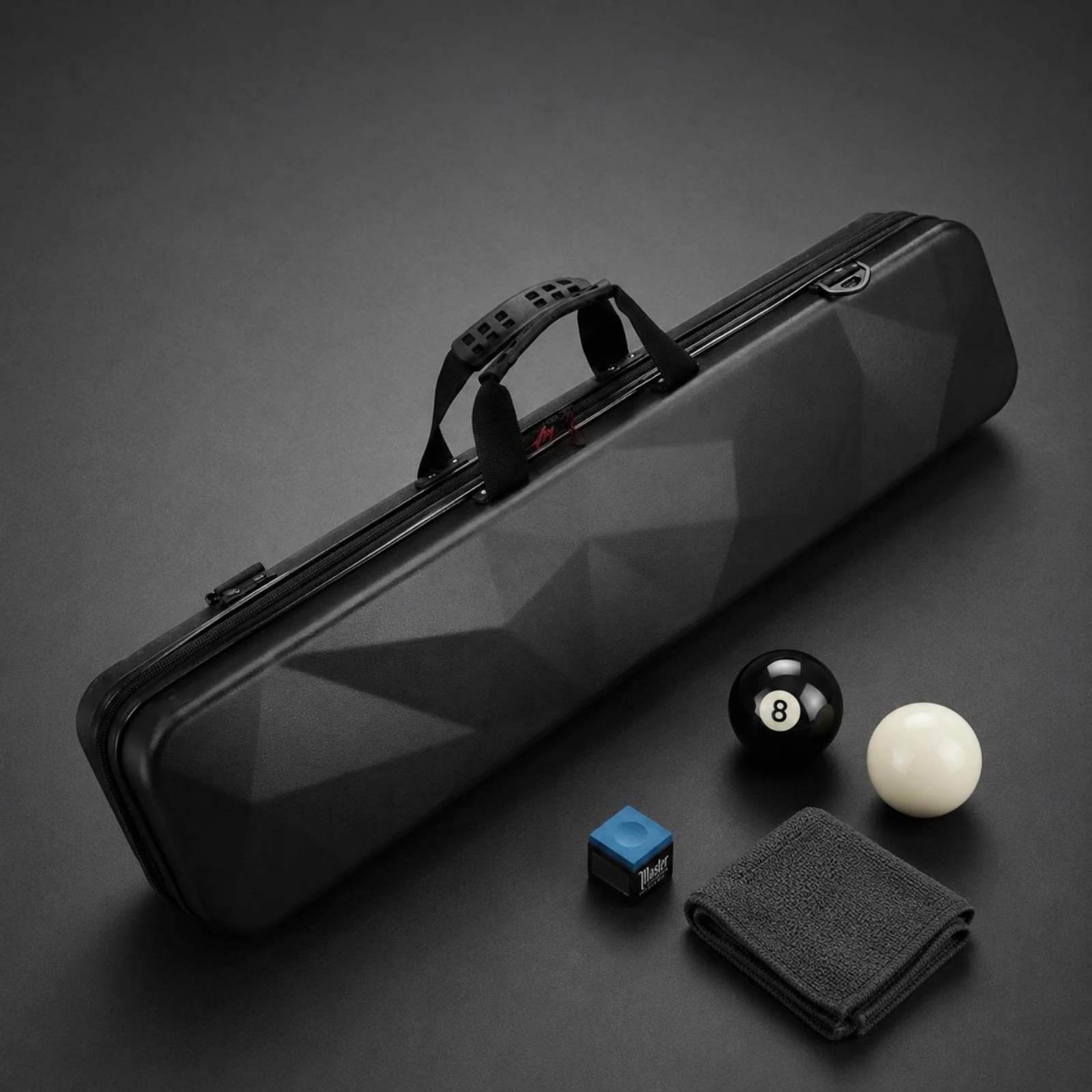 Hard Shell Cue Case with Smooth Hard Exterior and Padded Interior Sports Storage Case for Billiard Games