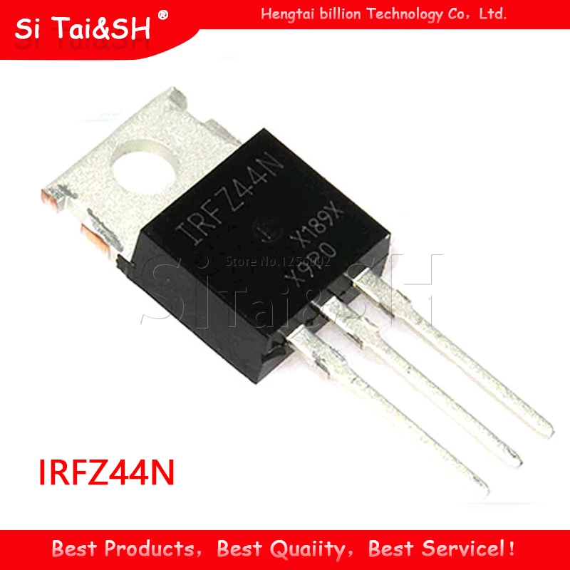 Si Tai & SH 10 Buah/Lot IRFZ44N IRFZ44 IRFZ44NPBF MOSFET MOSFT 55V 41A 17.5mOhm 42nC Sistem Data Asli Baru