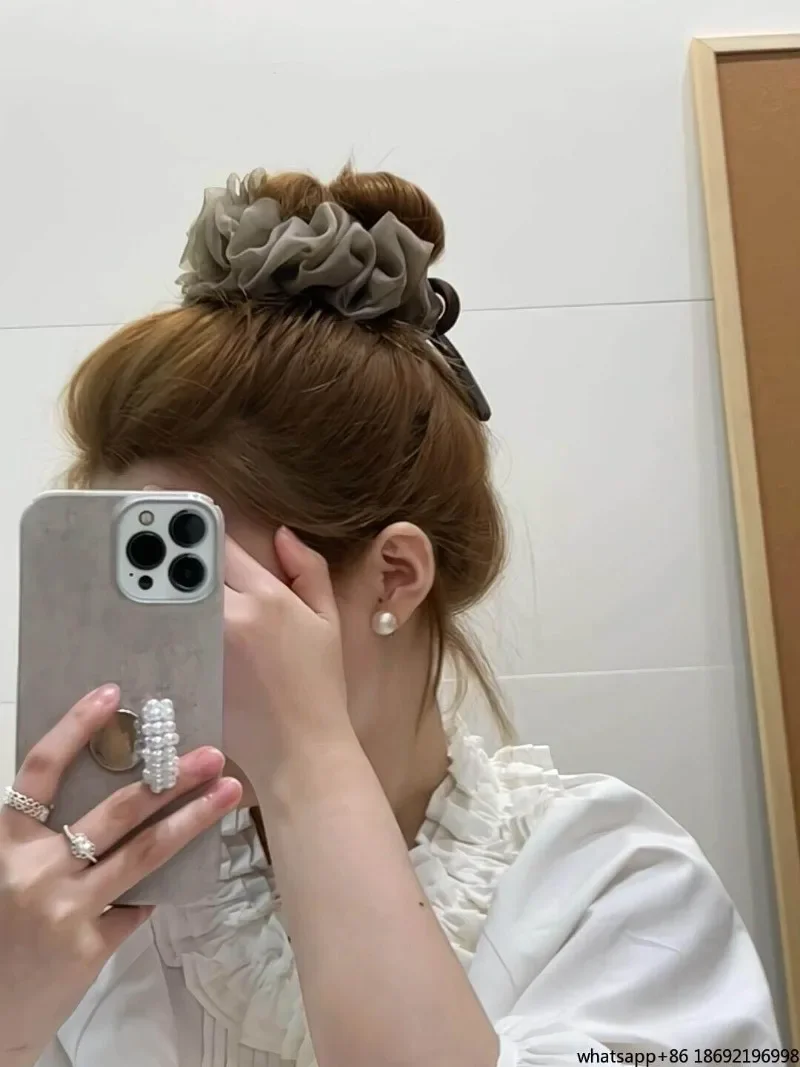 This Hair Band Is Also Very Suitable for Piercing The Ball Head! Dry Rose Super Fairy Back Head Korean