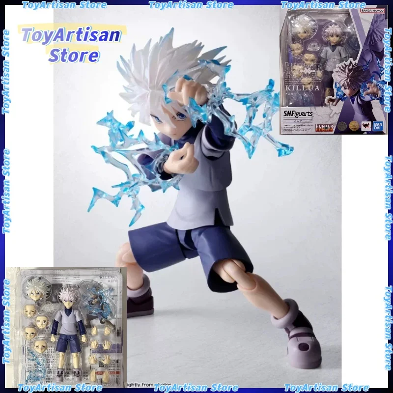 

Bandai SHF HUNTER×HUNTER Gon Killua Kurapika Leorio Action Figure Anime Statue Model Doll Collection Desktop Ornament Gift