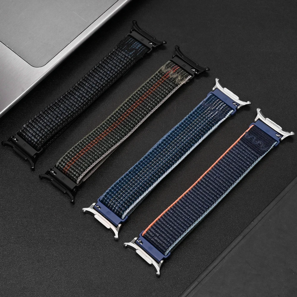 Nylon Sports Watch Strap, Pulseira Curved End, Sem Gaps Band para Samsung Galaxy Watch Ultra, 47mm