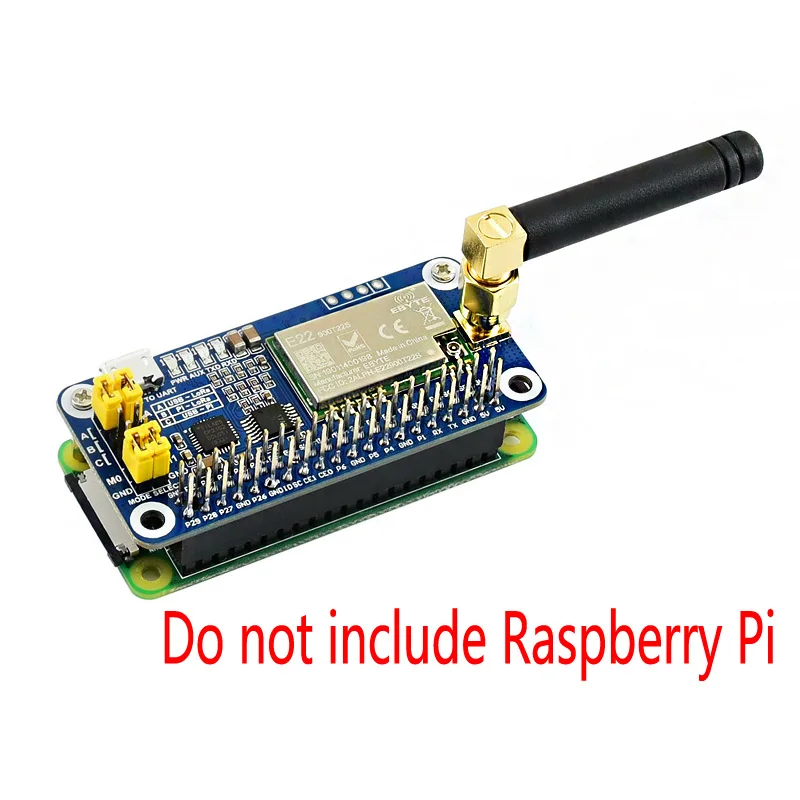 Raspberry Pi SX1262 Lora Hoed 915Mhz Frequentie Band